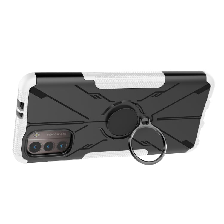 For Nokia G21 Armor Bear Shockproof PC + TPU Phone Case with Ring