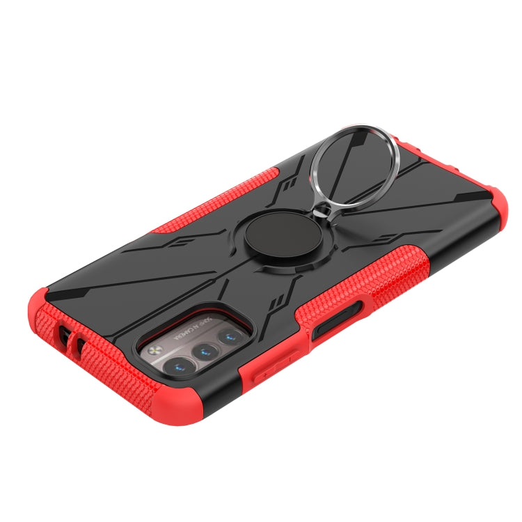 For Nokia G21 Armor Bear Shockproof PC + TPU Phone Case with Ring