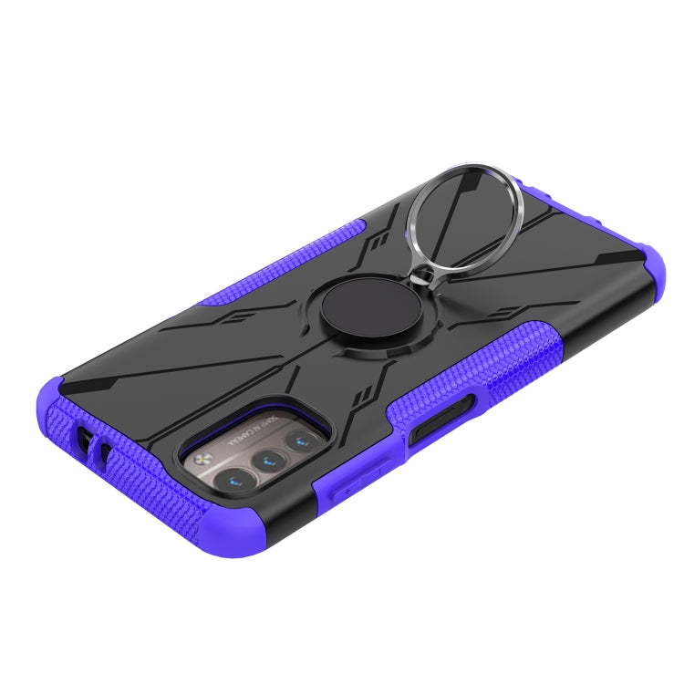 For Nokia G21 Armor Bear Shockproof PC + TPU Phone Case with Ring