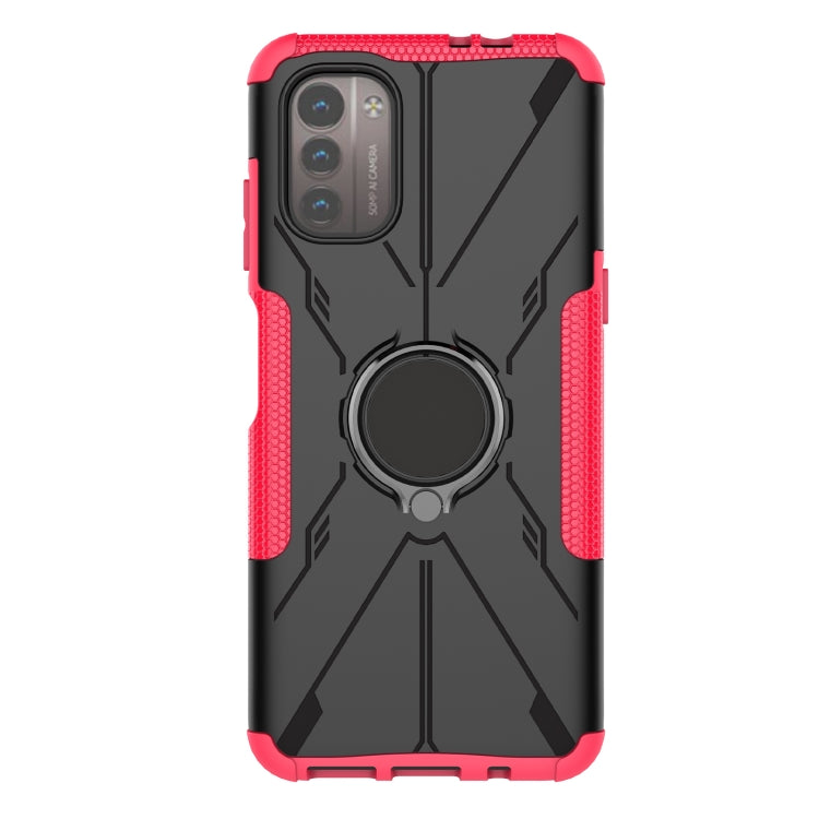 For Nokia G21 Armor Bear Shockproof PC + TPU Phone Case with Ring