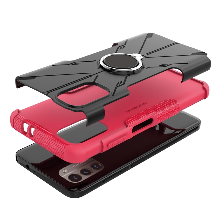 For Nokia G21 Armor Bear Shockproof PC + TPU Phone Case with Ring