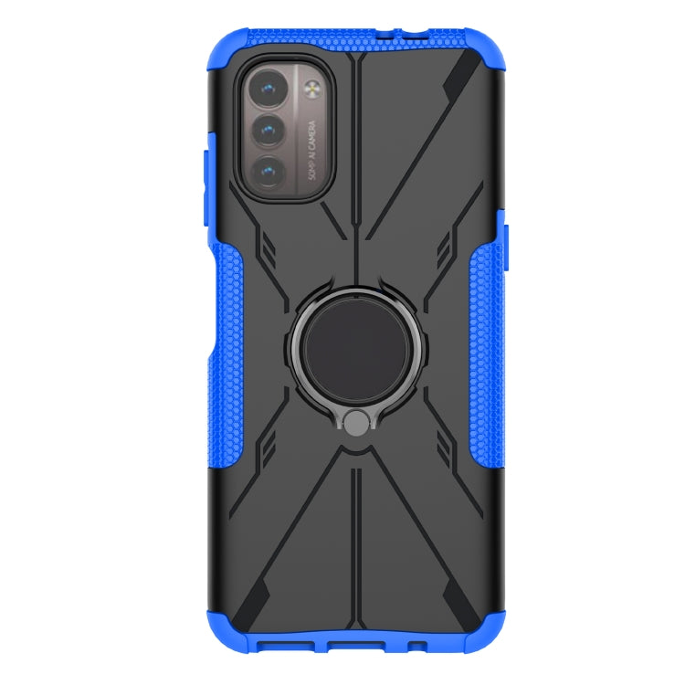 For Nokia G21 Armor Bear Shockproof PC + TPU Phone Case with Ring