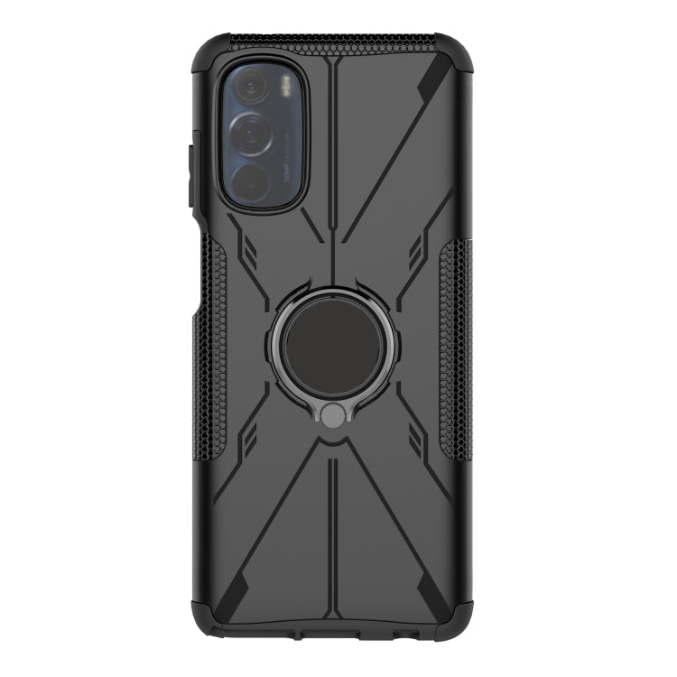 For Motorola Moto G Stylus 2022 Armor Bear Shockproof PC + TPU Phone Case with Ring