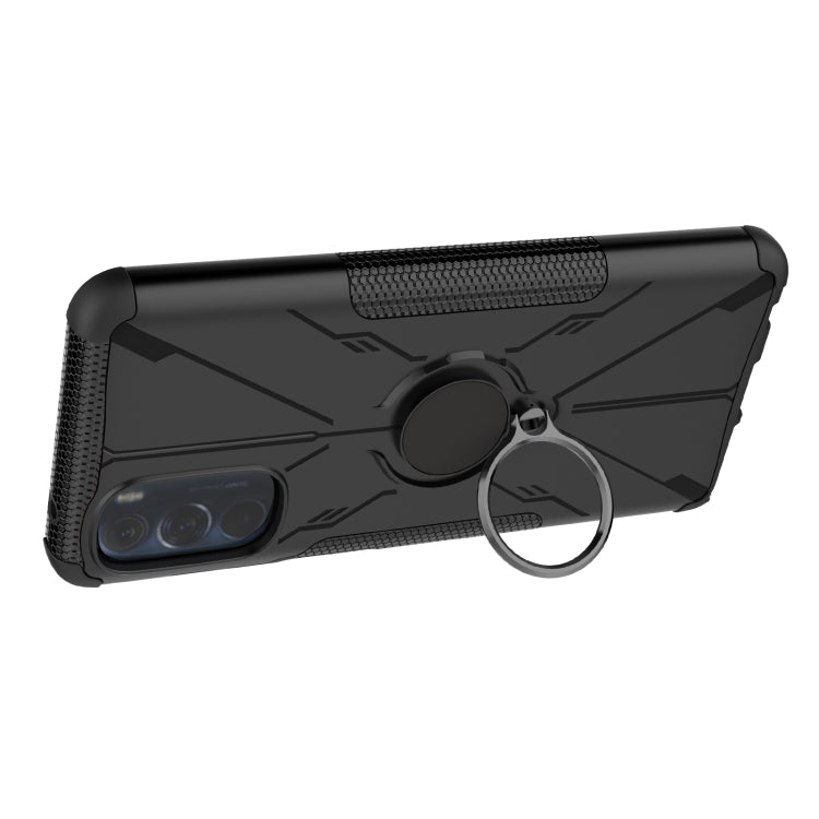 For Motorola Moto G Stylus 2022 Armor Bear Shockproof PC + TPU Phone Case with Ring