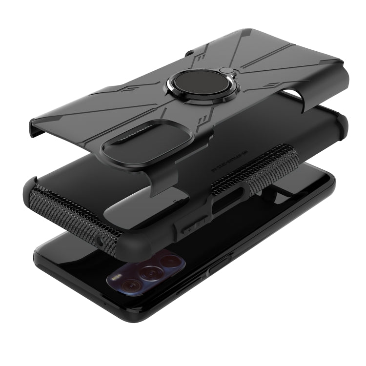 For Motorola Moto G Stylus 2022 Armor Bear Shockproof PC + TPU Phone Case with Ring