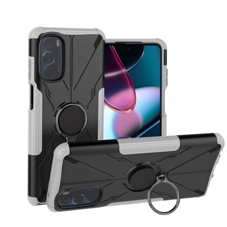 For Motorola Moto G Stylus 2022 Armor Bear Shockproof PC + TPU Phone Case with Ring