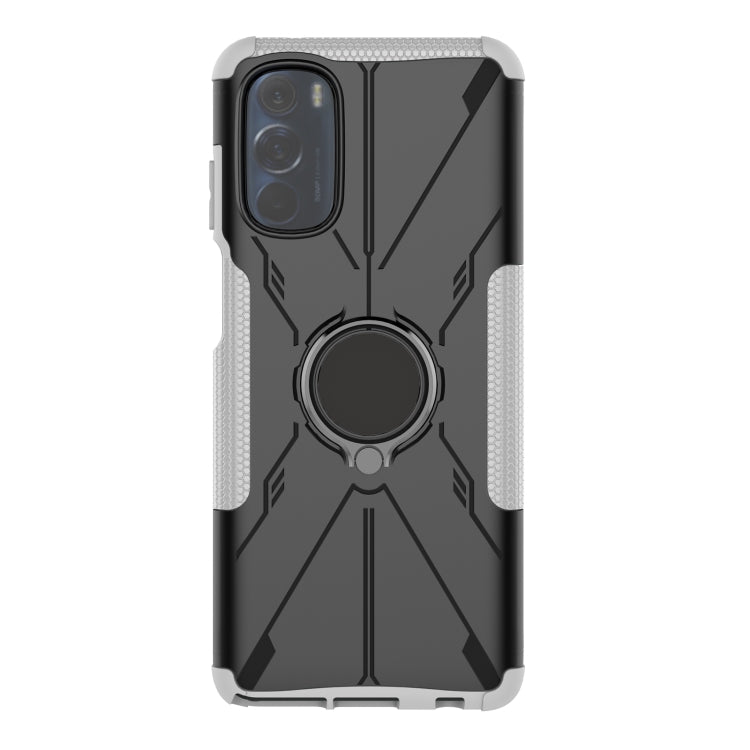For Motorola Moto G Stylus 2022 Armor Bear Shockproof PC + TPU Phone Case with Ring