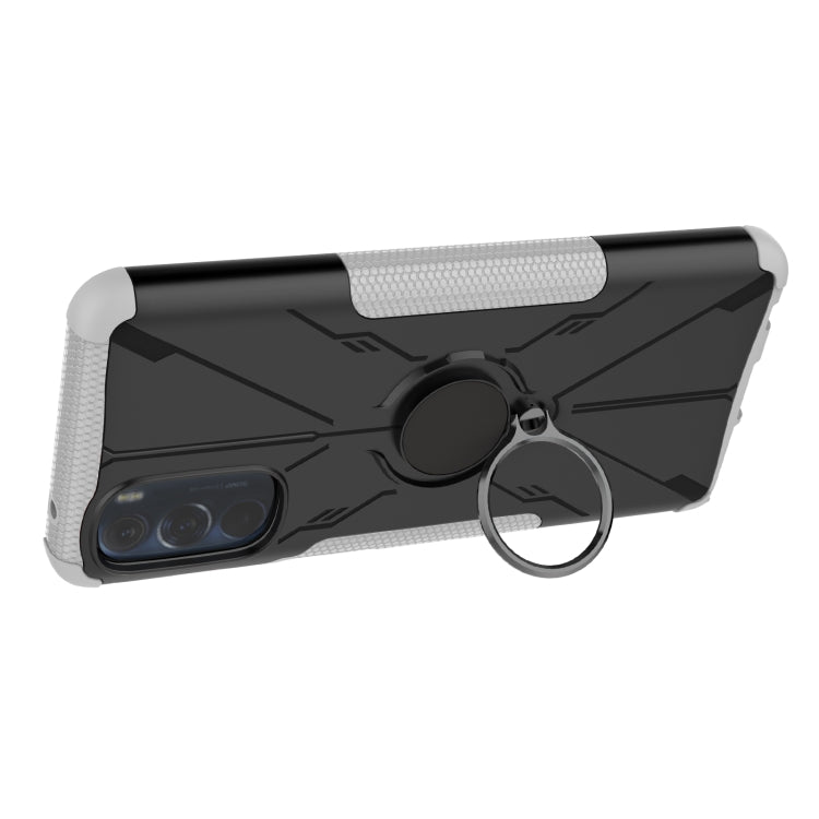 For Motorola Moto G Stylus 2022 Armor Bear Shockproof PC + TPU Phone Case with Ring