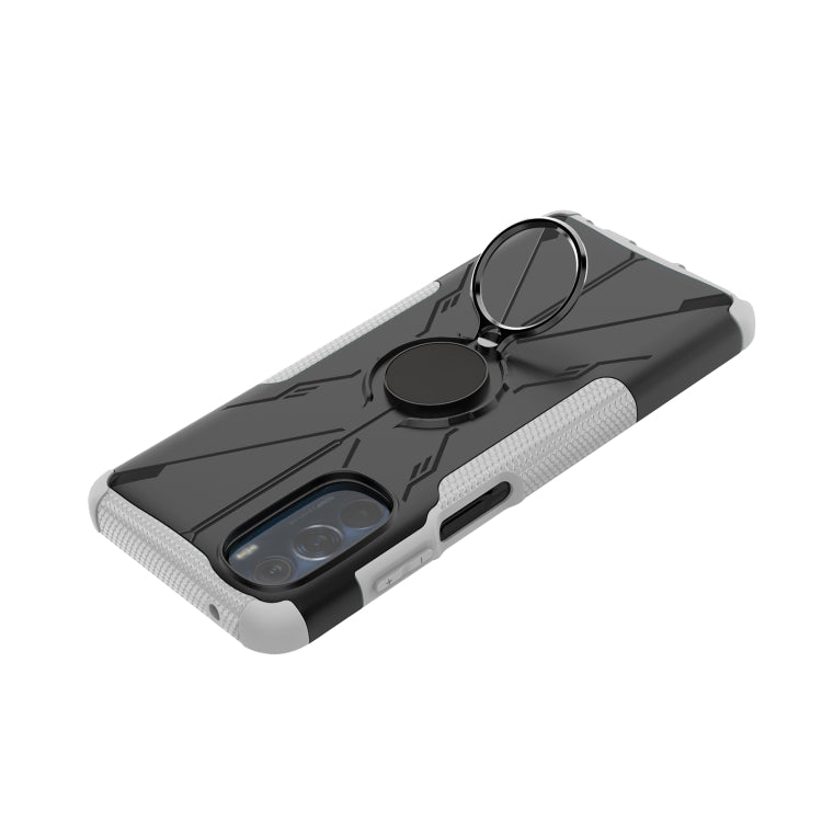 For Motorola Moto G Stylus 2022 Armor Bear Shockproof PC + TPU Phone Case with Ring