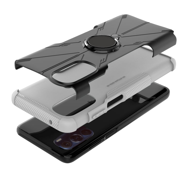 For Motorola Moto G Stylus 2022 Armor Bear Shockproof PC + TPU Phone Case with Ring