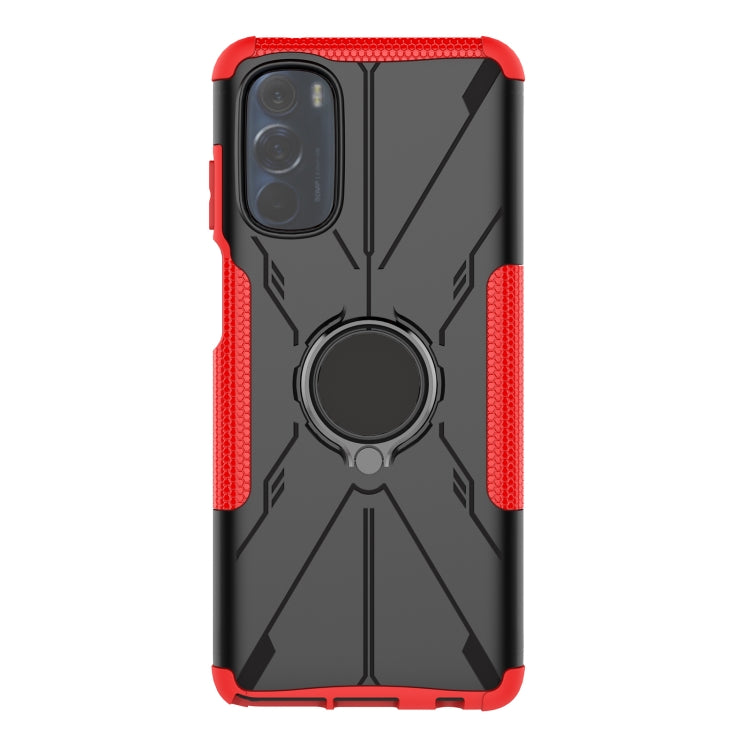 For Motorola Moto G Stylus 2022 Armor Bear Shockproof PC + TPU Phone Case with Ring