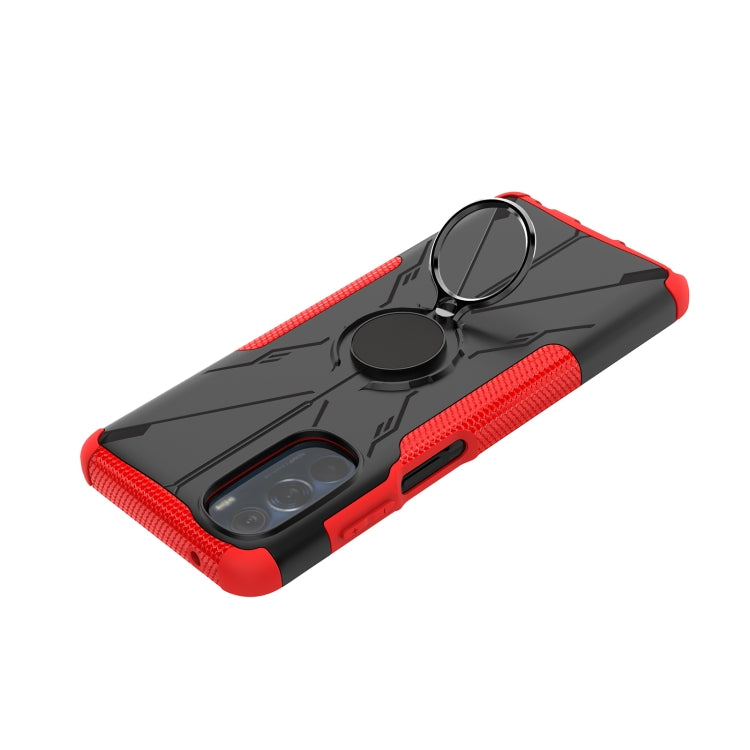 For Motorola Moto G Stylus 2022 Armor Bear Shockproof PC + TPU Phone Case with Ring