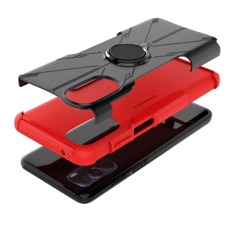 For Motorola Moto G Stylus 2022 Armor Bear Shockproof PC + TPU Phone Case with Ring