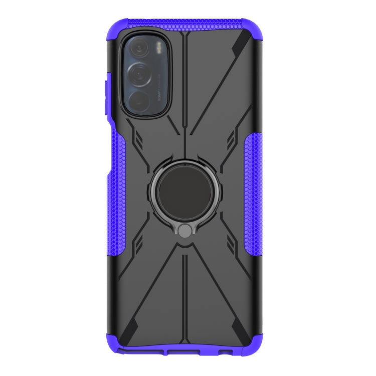 For Motorola Moto G Stylus 2022 Armor Bear Shockproof PC + TPU Phone Case with Ring