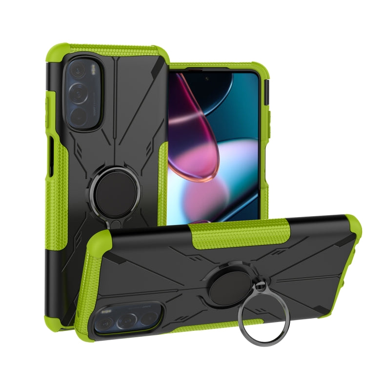 For Motorola Moto G Stylus 2022 Armor Bear Shockproof PC + TPU Phone Case with Ring