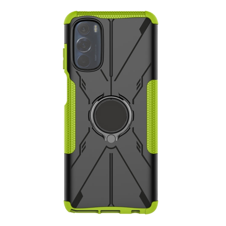 For Motorola Moto G Stylus 2022 Armor Bear Shockproof PC + TPU Phone Case with Ring