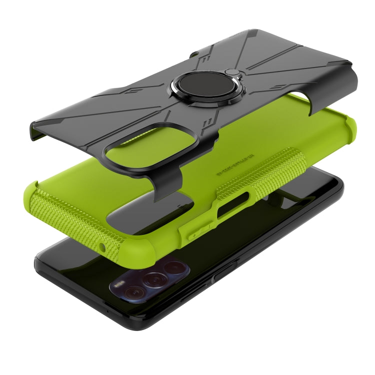 For Motorola Moto G Stylus 2022 Armor Bear Shockproof PC + TPU Phone Case with Ring