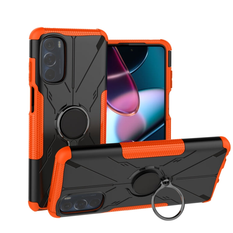 For Motorola Moto G Stylus 2022 Armor Bear Shockproof PC + TPU Phone Case with Ring