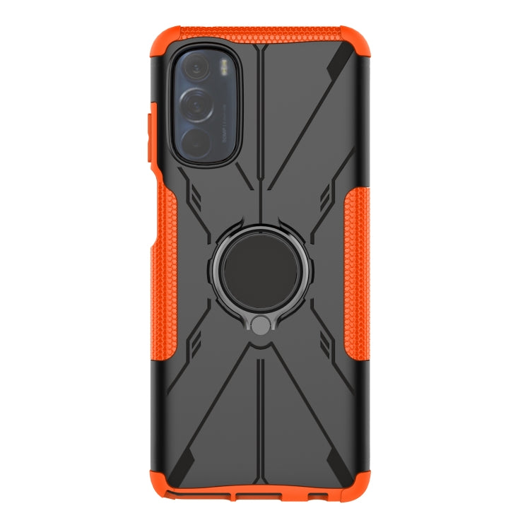 For Motorola Moto G Stylus 2022 Armor Bear Shockproof PC + TPU Phone Case with Ring