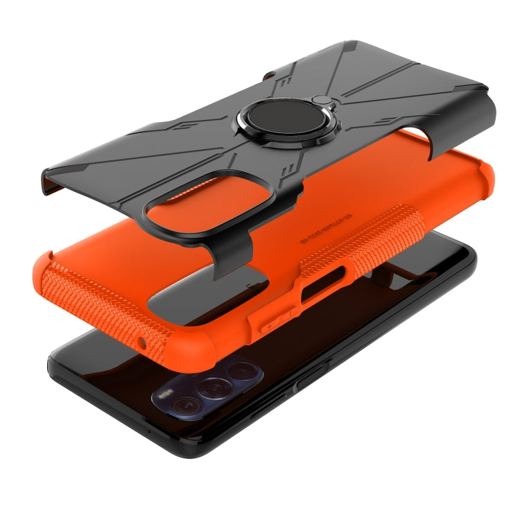 For Motorola Moto G Stylus 2022 Armor Bear Shockproof PC + TPU Phone Case with Ring