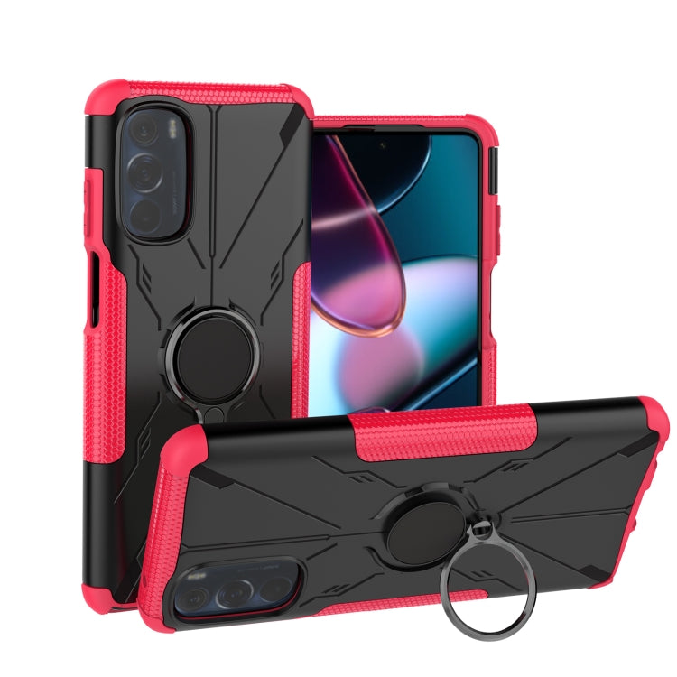 For Motorola Moto G Stylus 2022 Armor Bear Shockproof PC + TPU Phone Case with Ring
