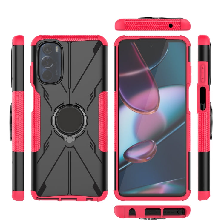 For Motorola Moto G Stylus 2022 Armor Bear Shockproof PC + TPU Phone Case with Ring