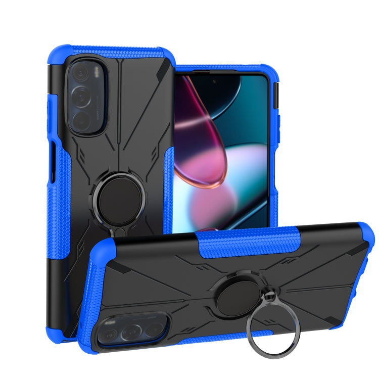 For Motorola Moto G Stylus 2022 Armor Bear Shockproof PC + TPU Phone Case with Ring