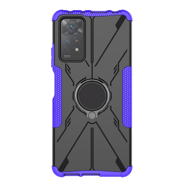 For Xiaomi Redmi Note 11 Pro 5G Armor Bear Shockproof PC + TPU Phone Case with Ring