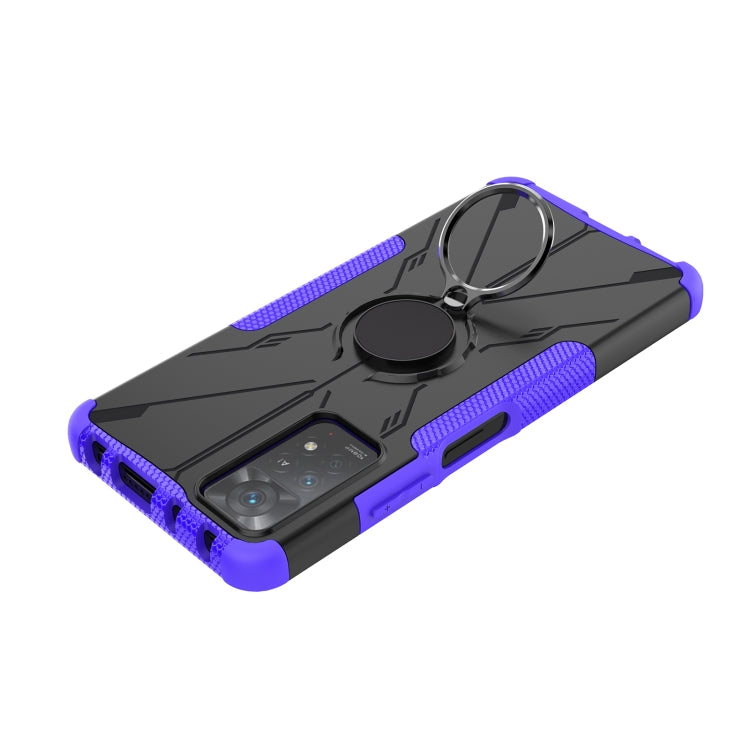 For Xiaomi Redmi Note 11 Pro 5G Armor Bear Shockproof PC + TPU Phone Case with Ring