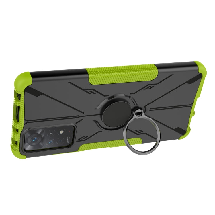 For Xiaomi Redmi Note 11 Pro 5G Armor Bear Shockproof PC + TPU Phone Case with Ring