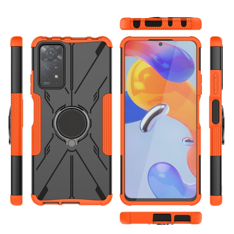 For Xiaomi Redmi Note 11 Pro 5G Armor Bear Shockproof PC + TPU Phone Case with Ring