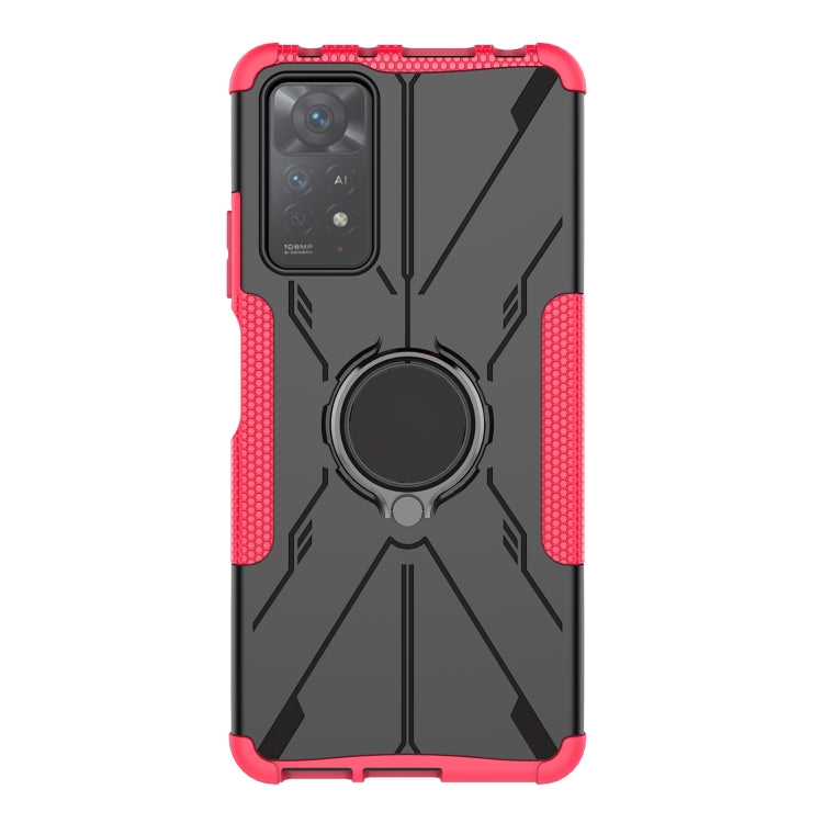 For Xiaomi Redmi Note 11 Pro 5G Armor Bear Shockproof PC + TPU Phone Case with Ring