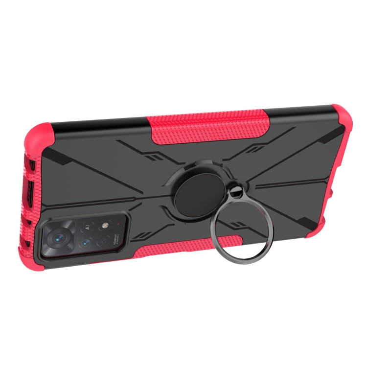 For Xiaomi Redmi Note 11 Pro 5G Armor Bear Shockproof PC + TPU Phone Case with Ring