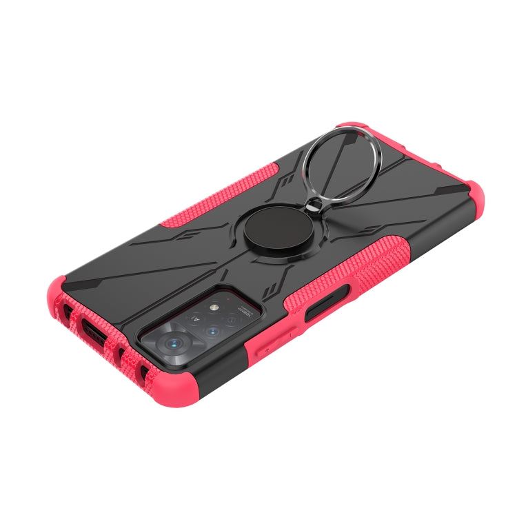 For Xiaomi Redmi Note 11 Pro 5G Armor Bear Shockproof PC + TPU Phone Case with Ring