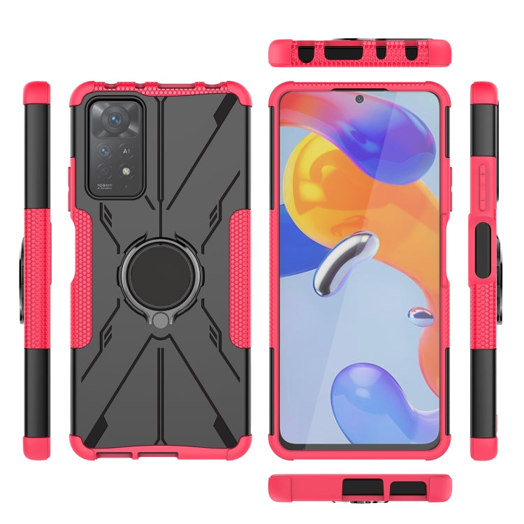 For Xiaomi Redmi Note 11 Pro 5G Armor Bear Shockproof PC + TPU Phone Case with Ring