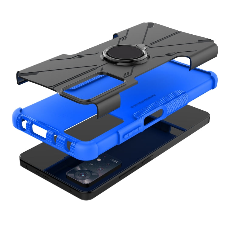 For Xiaomi Redmi Note 11 Pro 5G Armor Bear Shockproof PC + TPU Phone Case with Ring