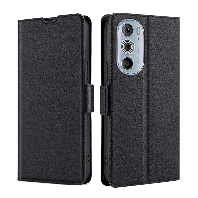 For Motorola Moto Edge+ 2022 / Edge 30 Pro Ultra-thin Voltage Side Buckle Leather Phone Case