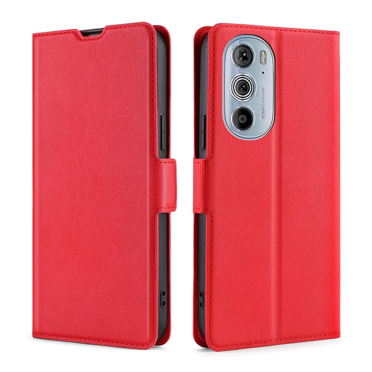 For Motorola Moto Edge+ 2022 / Edge 30 Pro Ultra-thin Voltage Side Buckle Leather Phone Case