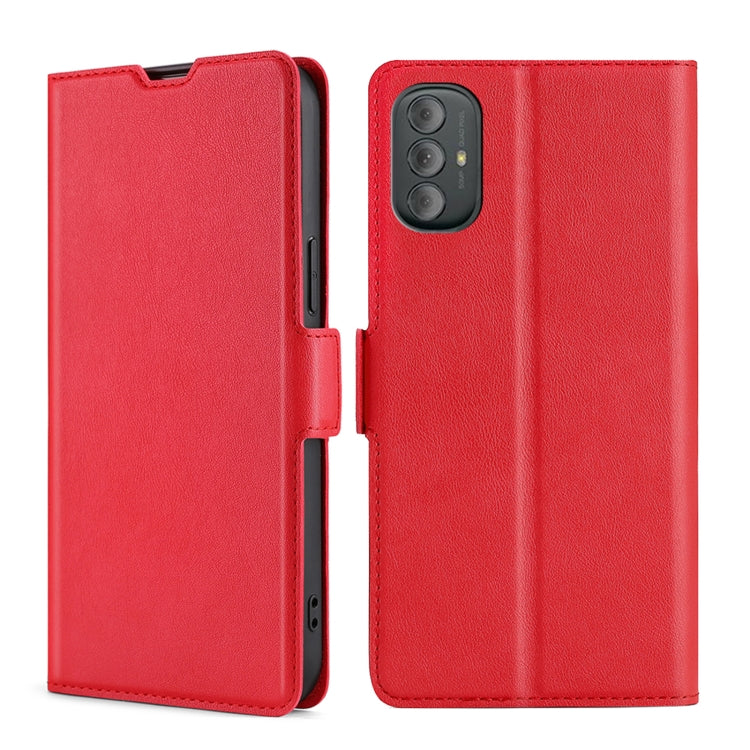 For Motorola Moto G Power 2022 Ultra-thin Voltage Side Buckle Leather Phone Case