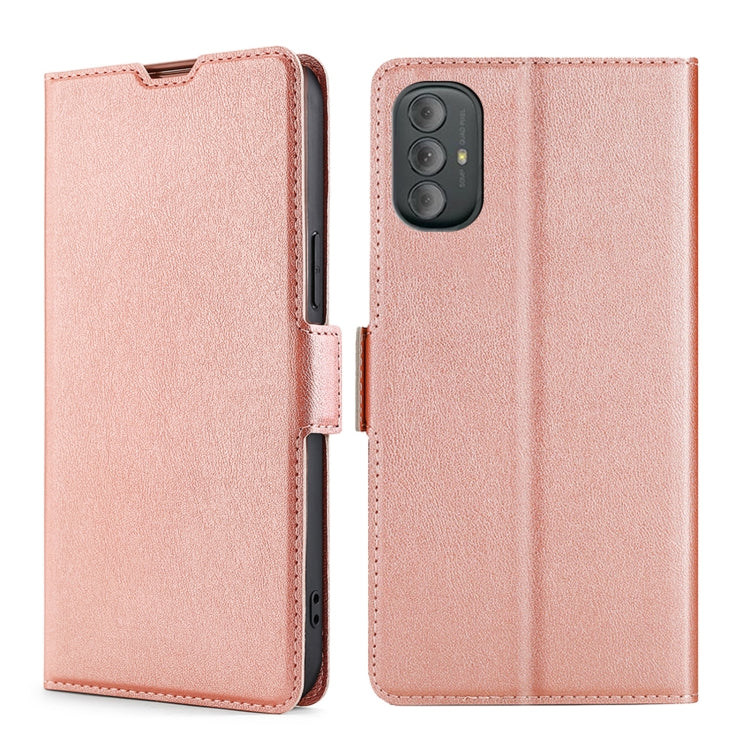 For Motorola Moto G Power 2022 Ultra-thin Voltage Side Buckle Leather Phone Case