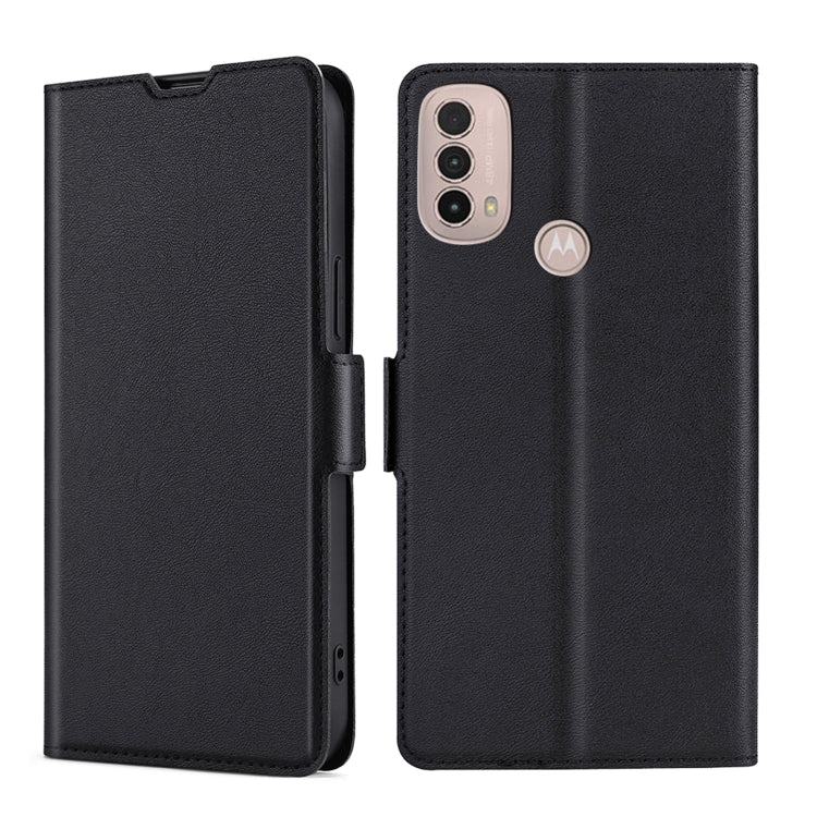For Motorola Moto E40 Ultra-thin Voltage Side Buckle Leather Phone Case