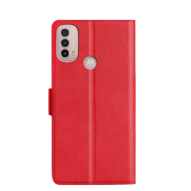 For Motorola Moto E40 Ultra-thin Voltage Side Buckle Leather Phone Case