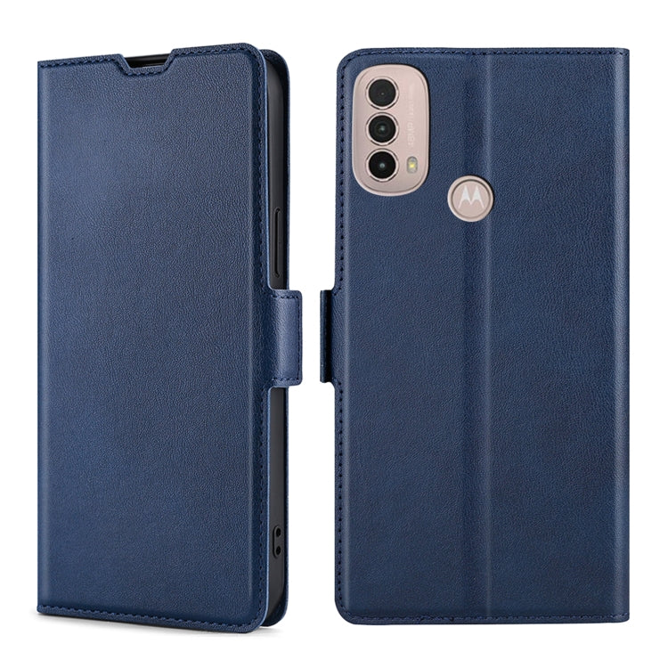 For Motorola Moto E40 Ultra-thin Voltage Side Buckle Leather Phone Case