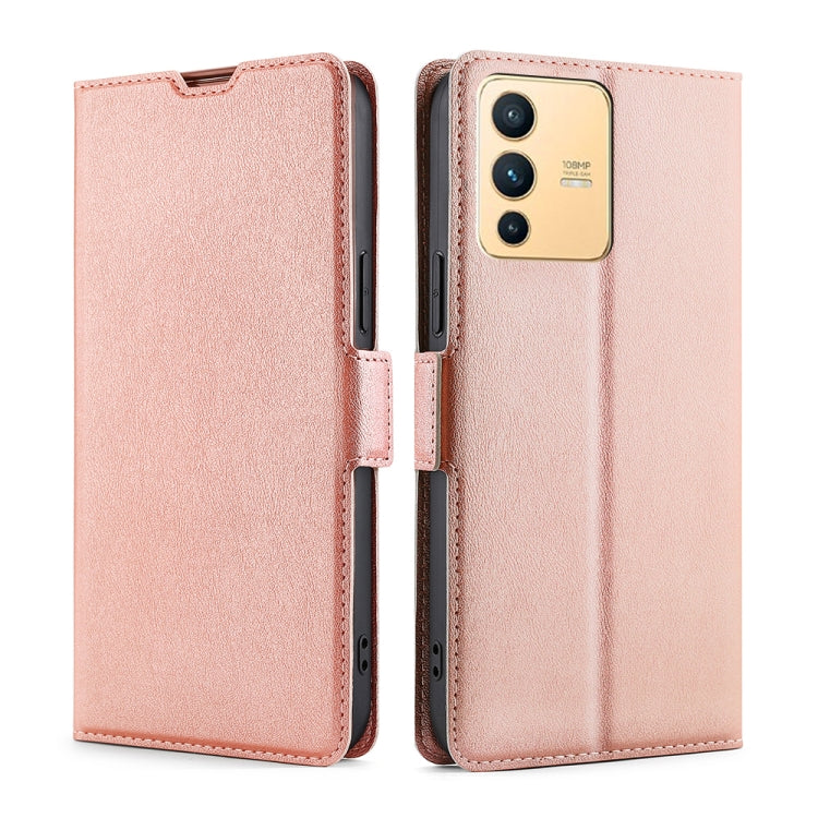 For vivo S12 5G / V23 Ultra-thin Voltage Side Buckle Leather Phone Case