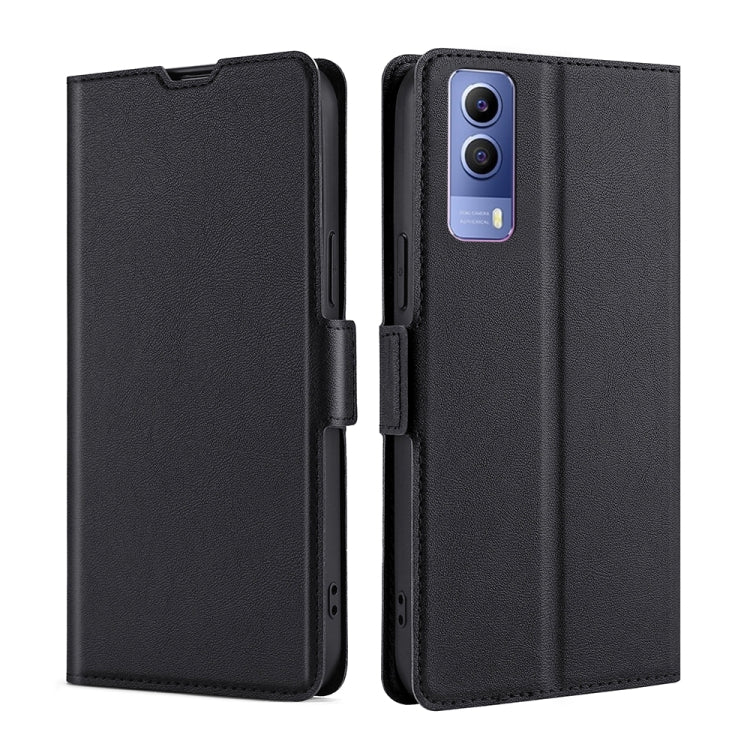 For vivo Y53S 5G / IQOO Z5X / T1X Ultra-thin Voltage Side Buckle Leather Phone Case