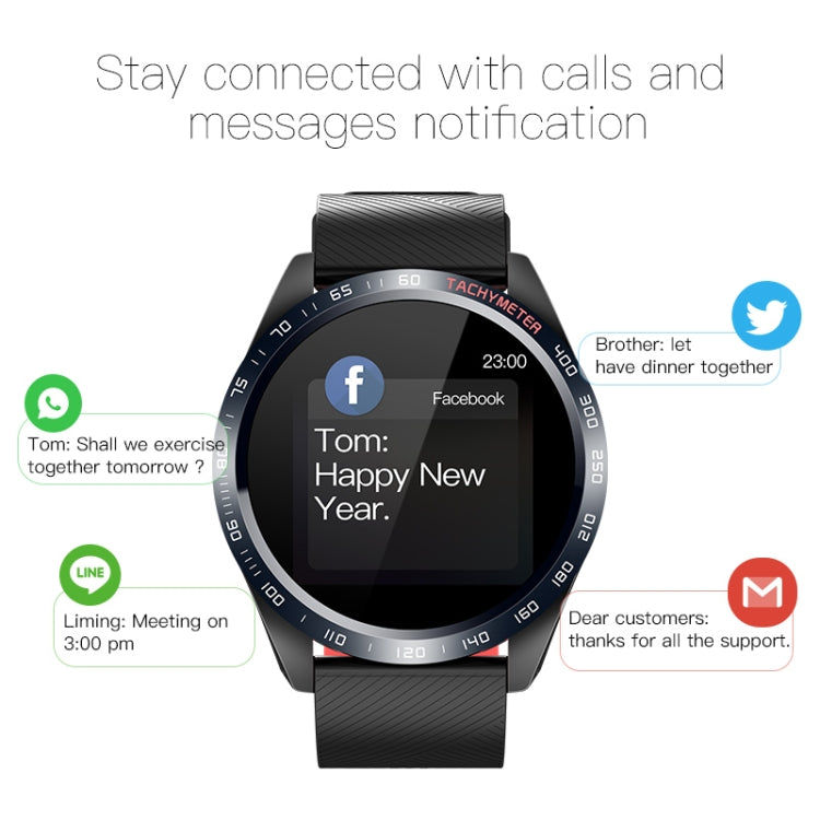 W4 1.3 inch Screen Smart Watch, Support Heart Rate Monitoring, Blood Pressure Monitoring, Sleep Monitoring, Sedentary Reminder