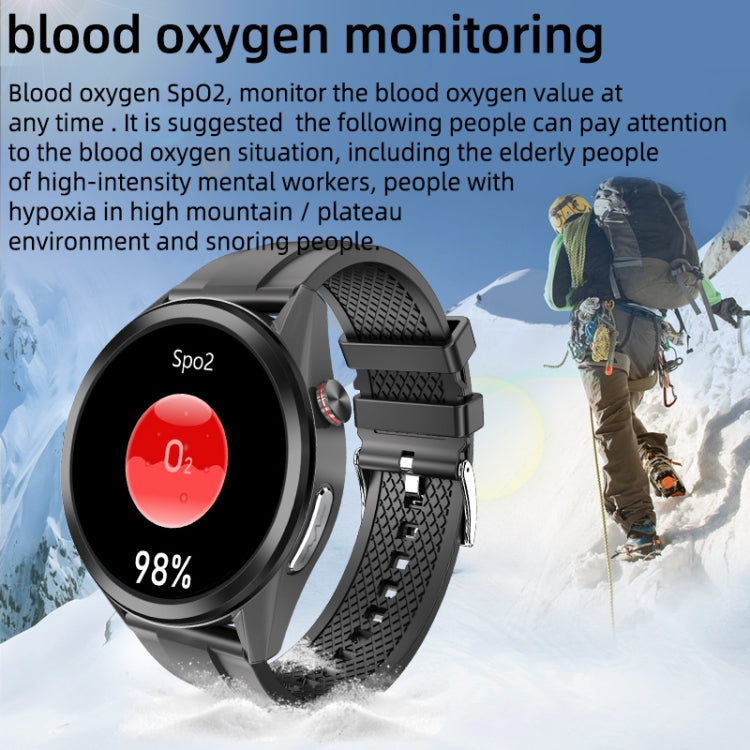 W10 1.3 inch Screen PPG & ECG Smart Health Watch, Support Heart Rate/Blood Pressure Monitoring, ECG Monitoring, Blood Oxygen/Body Temperature Monitoring