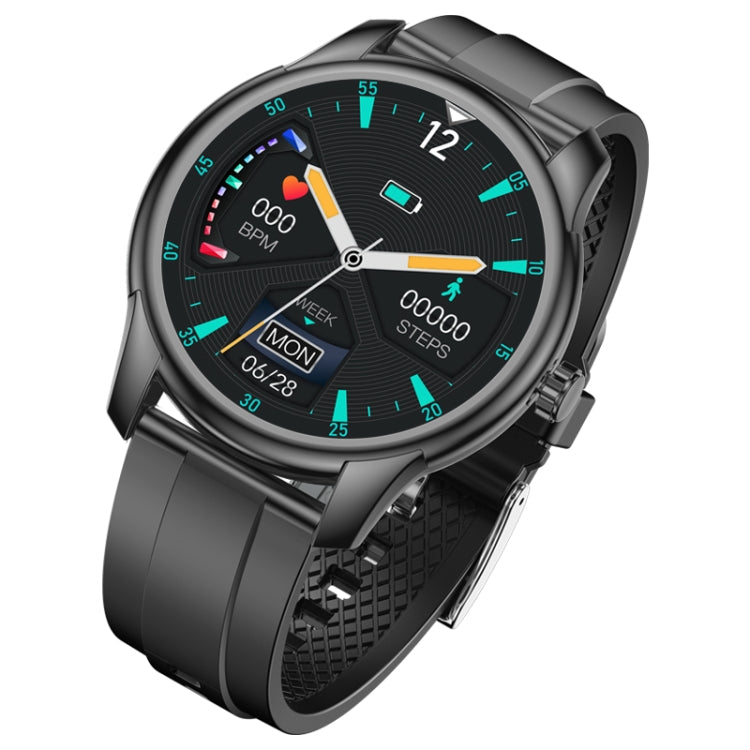 W9 1.3 inch Screen Silicone Watch Band Smart Health Watch, Support Heart Rate Monitoring, Blood Pressure, Sleep Monitoring