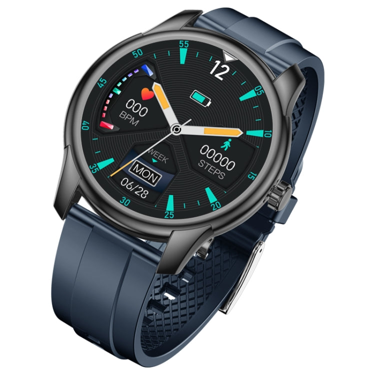 W9 1.3 inch Screen Silicone Watch Band Smart Health Watch, Support Heart Rate Monitoring, Blood Pressure, Sleep Monitoring