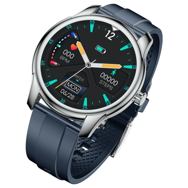 W9 1.3 inch Screen Silicone Watch Band Smart Health Watch, Support Heart Rate Monitoring, Blood Pressure, Sleep Monitoring